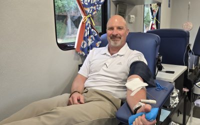 First Mobile Blood Drive at Encore Electric