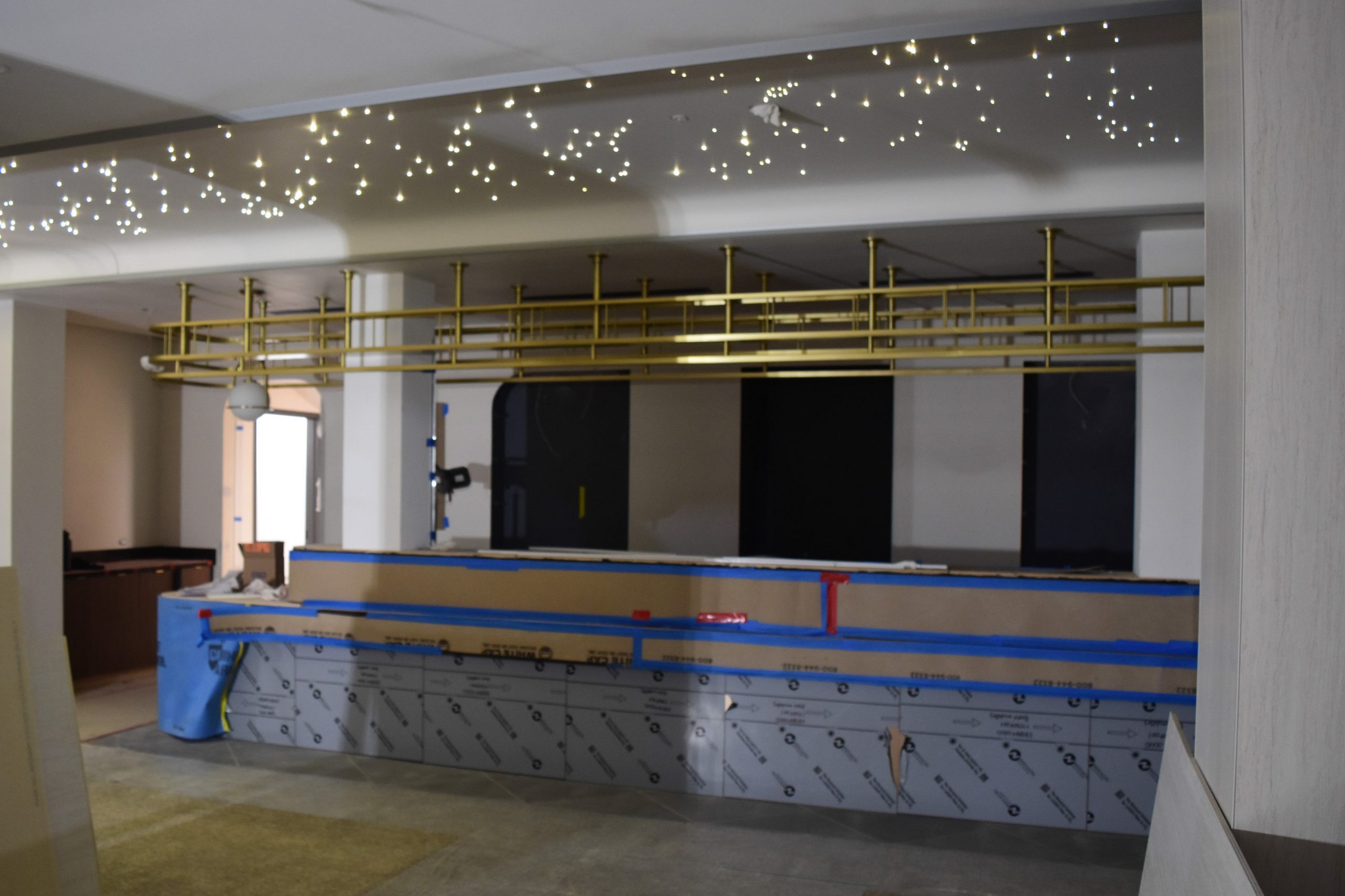 Strum Family Theater under construction